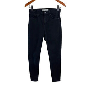 TopShop Moto Jamie Black Skinny Jeans W28 Dark Wash Denim Casual Fall Winter